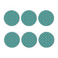 Cartoon Boston Terrier Pattern Print Coaster Set