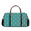Cartoon Boston Terrier Pattern Print Duffel Bag