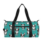 Cartoon Boston Terrier Pattern Print Gym Bag