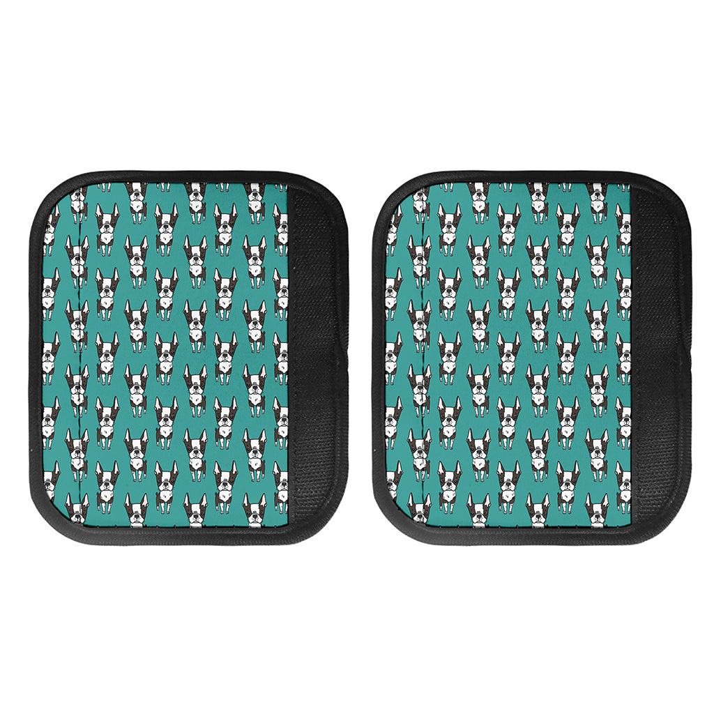Cartoon Boston Terrier Pattern Print Handle Covers