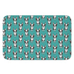 Cartoon Boston Terrier Pattern Print Indoor Door Mat