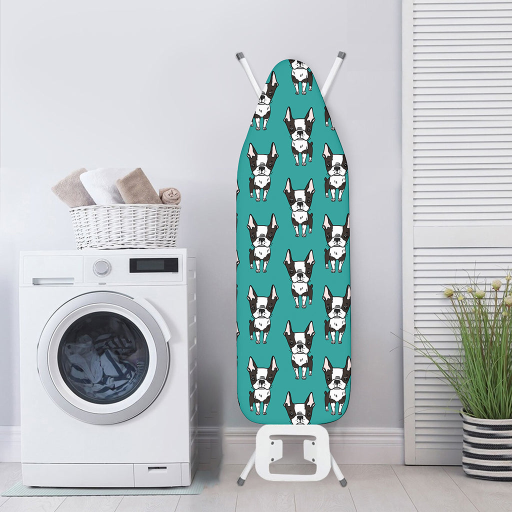 Cartoon Boston Terrier Pattern Print Ironing Board Cover