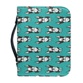 Cartoon Boston Terrier Pattern Print Leather Bible Cover