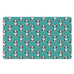 Cartoon Boston Terrier Pattern Print Polyester Doormat