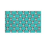 Cartoon Boston Terrier Pattern Print Polyester Flag