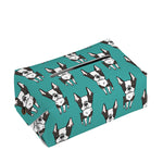 Cartoon Boston Terrier Pattern Print Rectangle Tissue Box Cover