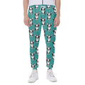 Cartoon Boston Terrier Pattern Print Joggers