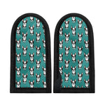 Cartoon Boston Terrier Pattern Print Skillet Handle Cover