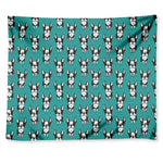 Cartoon Boston Terrier Pattern Print Tapestry