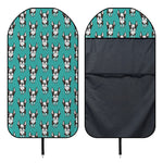 Cartoon Boston Terrier Pattern Print Waterproof Car Seat Cover