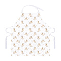 Cartoon Bull Terrier Pattern Print Adjustable Apron