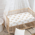 Cartoon Bull Terrier Pattern Print Baby Crib Sheet