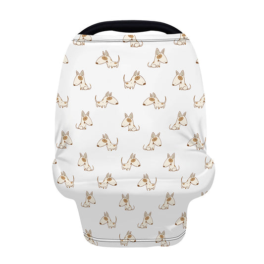 Cartoon Bull Terrier Pattern Print Baby Seat Cover