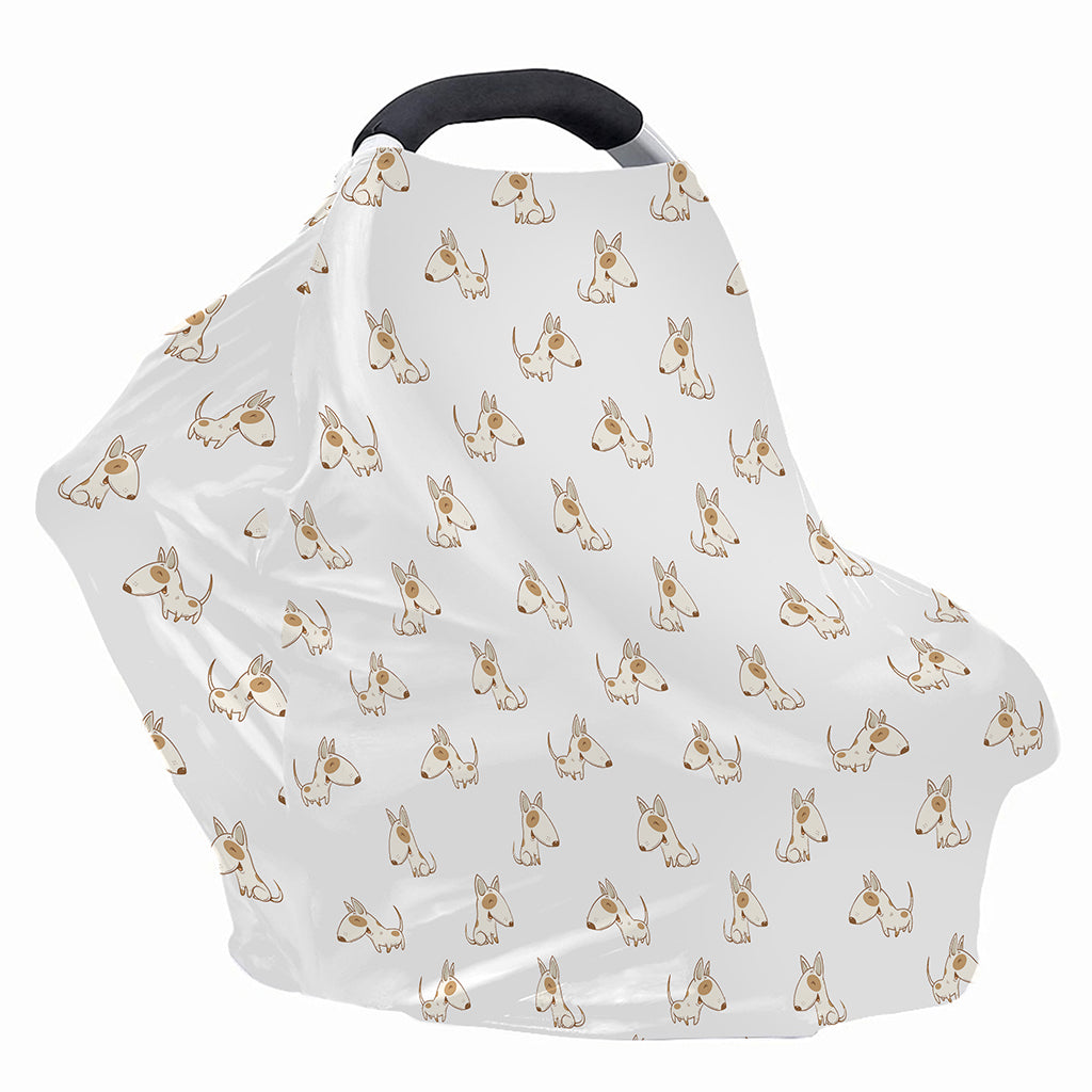 Cartoon Bull Terrier Pattern Print Baby Seat Cover