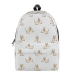 Cartoon Bull Terrier Pattern Print Backpack
