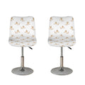 Cartoon Bull Terrier Pattern Print Bar Stool Covers