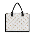 Cartoon Bull Terrier Pattern Print Canvas Tote Bag