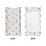 Cartoon Bull Terrier Pattern Print Changing Pad Cover