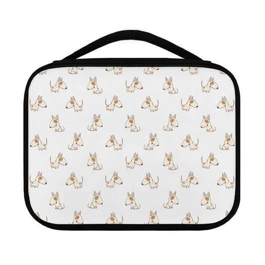 Cartoon Bull Terrier Pattern Print Classic Bible Case