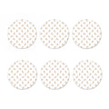 Cartoon Bull Terrier Pattern Print Coaster Set