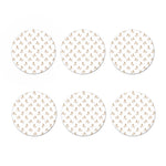 Cartoon Bull Terrier Pattern Print Coaster Set
