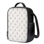 Cartoon Bull Terrier Pattern Print Crossbody Lunch Bag