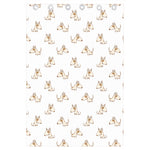 Cartoon Bull Terrier Pattern Print Curtain