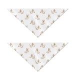 Cartoon Bull Terrier Pattern Print Dog Bandana