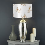 Cartoon Bull Terrier Pattern Print Drum Lamp Shade