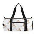 Cartoon Bull Terrier Pattern Print Gym Bag