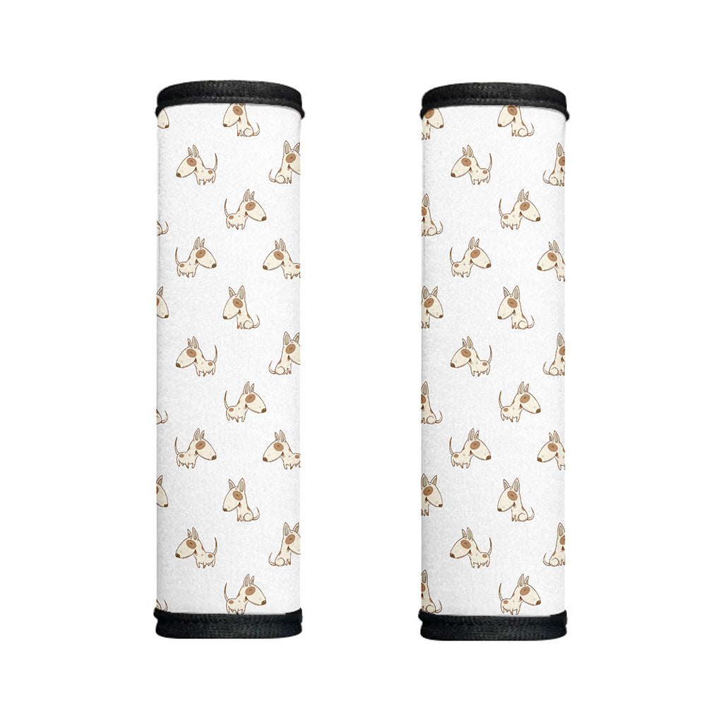 Cartoon Bull Terrier Pattern Print Handle Covers