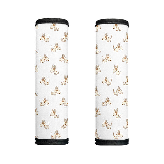 Cartoon Bull Terrier Pattern Print Handle Covers