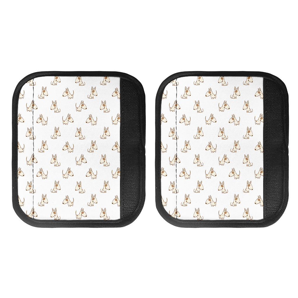 Cartoon Bull Terrier Pattern Print Handle Covers