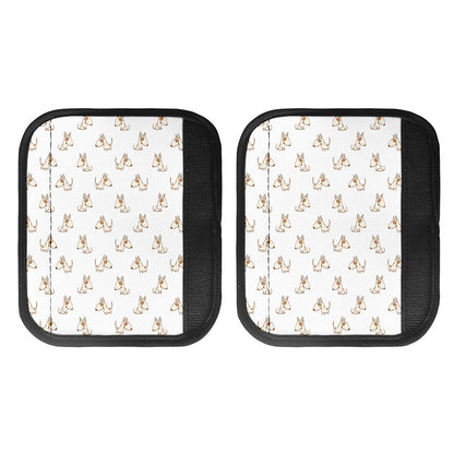 Cartoon Bull Terrier Pattern Print Handle Covers