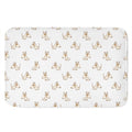 Cartoon Bull Terrier Pattern Print Indoor Door Mat