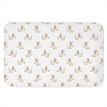 Cartoon Bull Terrier Pattern Print Indoor Door Mat