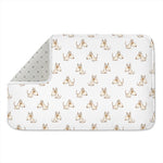 Cartoon Bull Terrier Pattern Print Indoor Door Mat