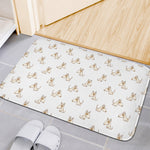 Cartoon Bull Terrier Pattern Print Indoor Door Mat