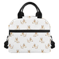 Cartoon Bull Terrier Pattern Print Insulated Lunch Bag