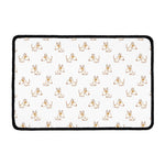 Cartoon Bull Terrier Pattern Print Kitchen Mat