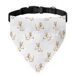 Cartoon Bull Terrier Pattern Print Over The Collar Dog Bandana