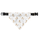 Cartoon Bull Terrier Pattern Print Over The Collar Dog Bandana