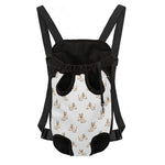 Cartoon Bull Terrier Pattern Print Pet Carrier Backpack