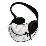 Cartoon Bull Terrier Pattern Print Pet Sling Carrier