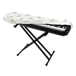 Cartoon Bull Terrier Pattern Print Piano Keyboard Cover