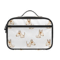 Cartoon Bull Terrier Pattern Print Portable Lunch Bag