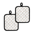 Cartoon Bull Terrier Pattern Print Pot Holders