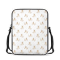 Cartoon Bull Terrier Pattern Print Rectangular Crossbody Bag