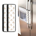 Cartoon Bull Terrier Pattern Print Refrigerator Handle Covers
