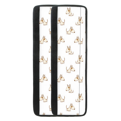 Cartoon Bull Terrier Pattern Print Refrigerator Handle Covers